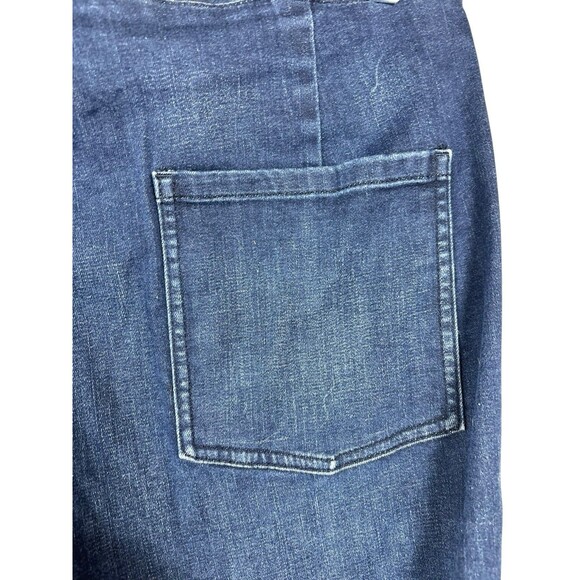 Eileen Fisher Women’s Lantern Pleated Denim Jeans | Blue Wide Leg Barrel Size 14 - Picture 10 of 10